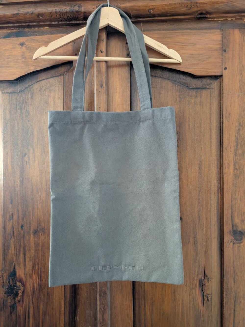 Rick Owens Kakhi/Drkshdw brown canvas tote bag.